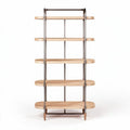 Boekenrek van metaal en hout voor de woonkamer - 120 x 40 x 180cm