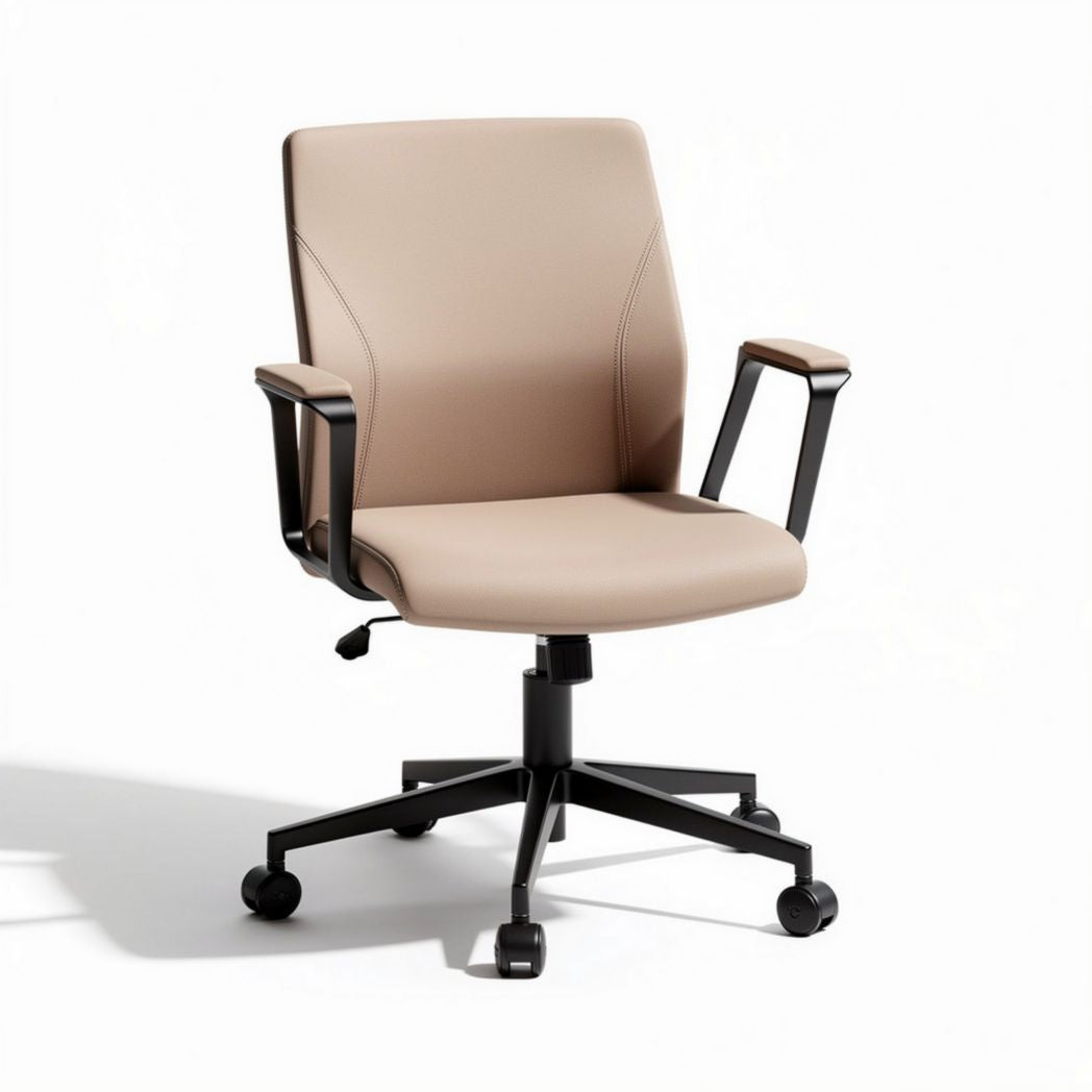 Bureau stoel van kunstleer voor kantoor gebruik - 50 x 60 x 90cm