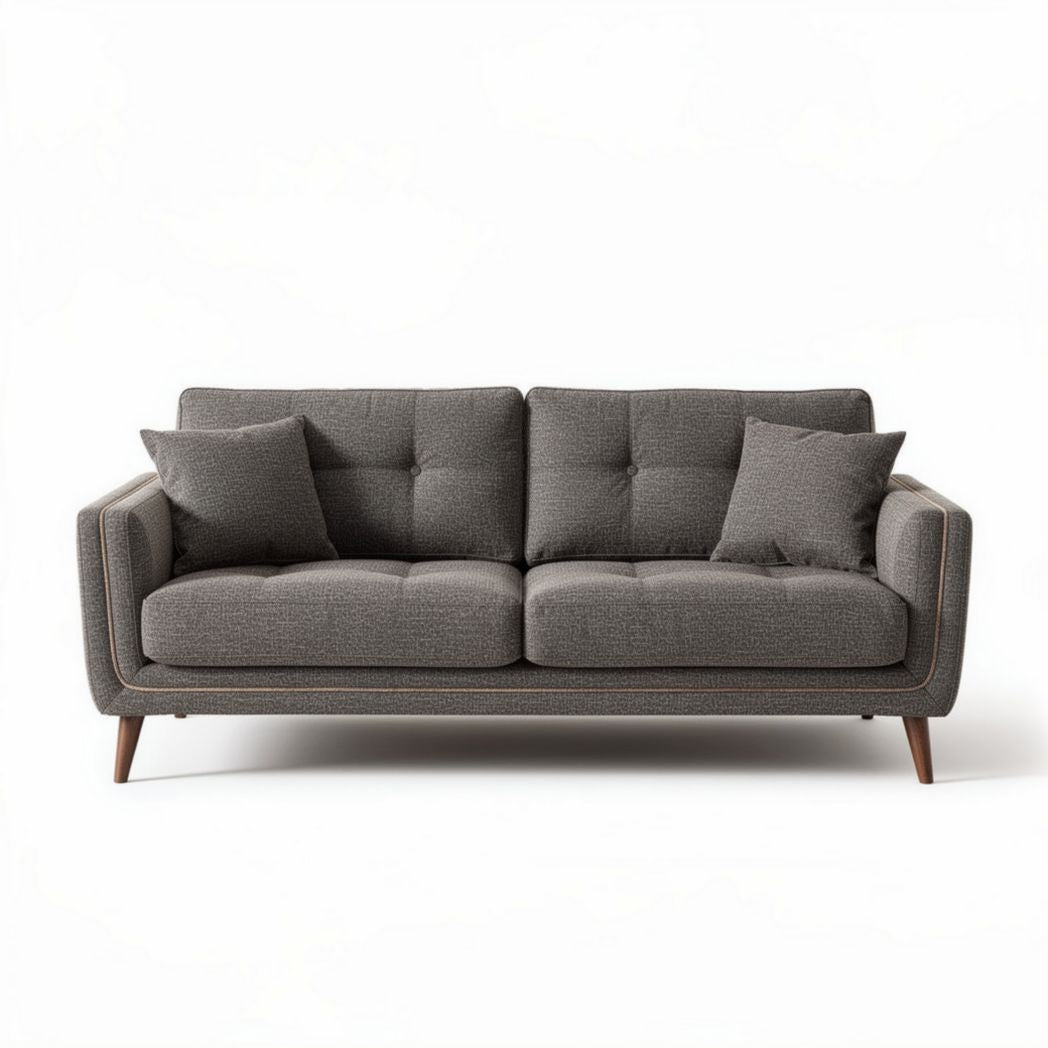 Sofa van stof voor de woonkamer met kussens - 180 x 90 x 85cm